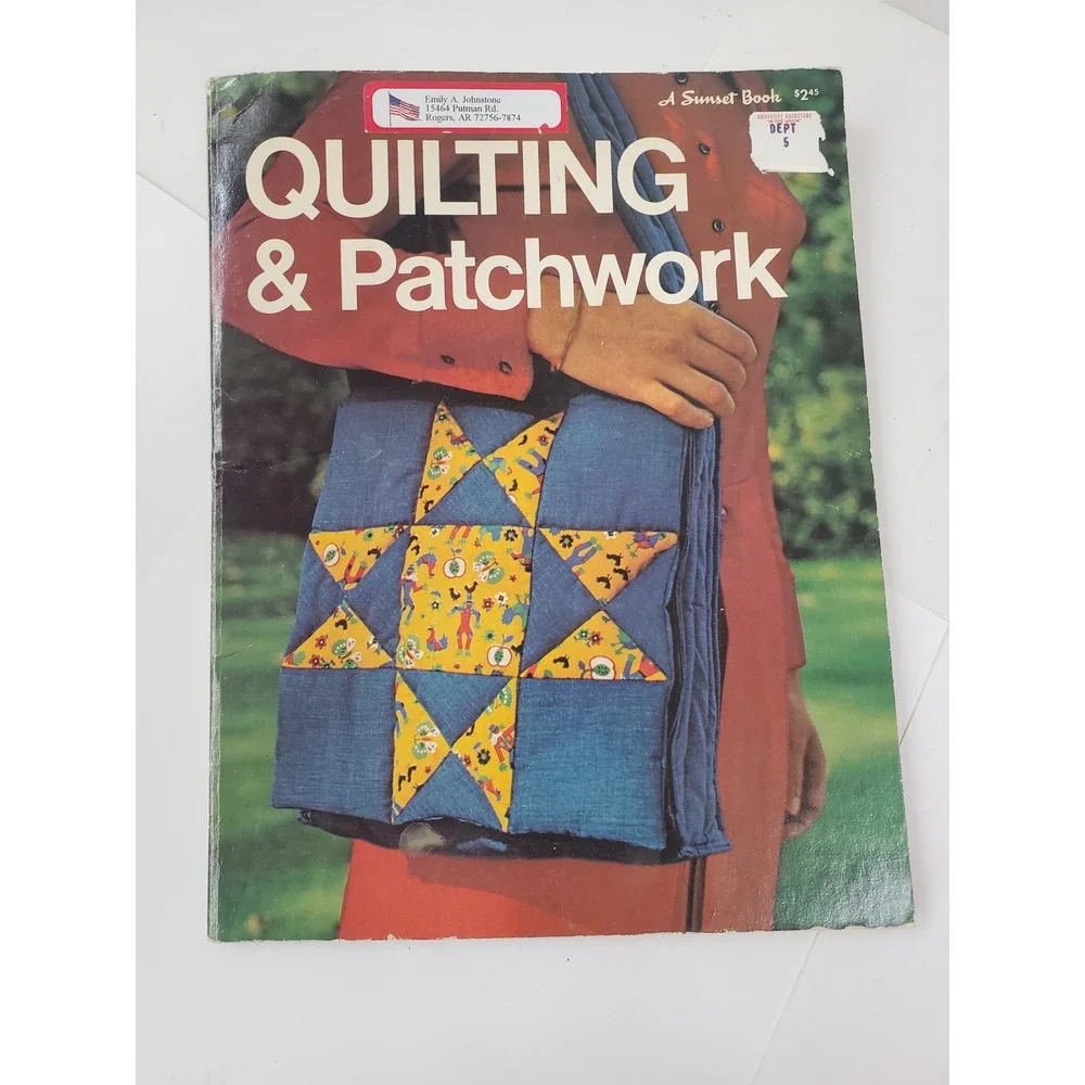 Vintage Sunset Quilting & Patchwork Book 1976 Lane Books DIY Patterns Projects